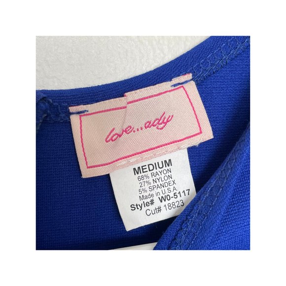 LOVE...ADY Cap-Sleeve Sheath Dress SZ M - Picture 6 of 6